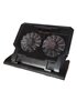 Cooler para notebook 12 -17", doble ventilador de 14cm y ajustable / mod. UT-NTC020
