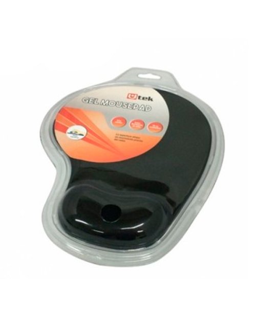 Mousepad de Gel con bordes tejidos, 200*232*3mm formato blister color negro / UT-MP305
