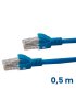 Patch cord Cat5e 0,5 mts azul