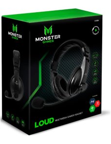 Audífonos gamer Monster Loud 550BK headset black