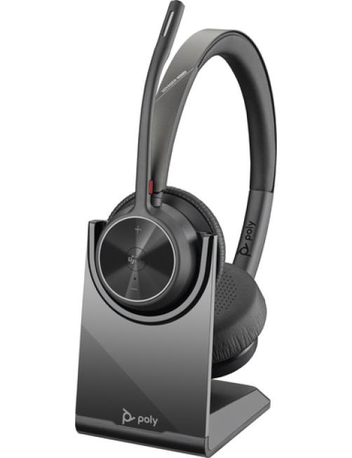Poly Voyager 4320-M - Auricular - en oreja - Bluetooth - inalámbrico, cableado - USB-C, USB-A a través de adaptador Bluetooth - 