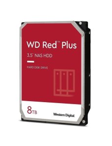 Disco duro interno Western Digital Red Plus NAS Hard Drive 8TB 3.5" SATA3, HDD WD80EFZZ
