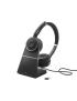 Jabra Evolve 75 SE - MS Stereo with Charging Stand, Wired & Wireless, Calls/Music, 20 - 20000 Hz, 177 g, Headset, Black