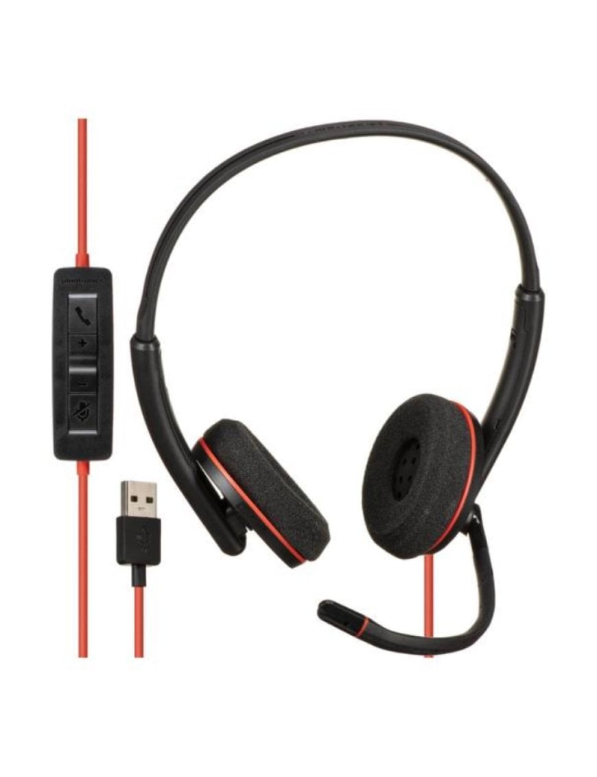 Plantronics - Auriculares Blackwire 3220 USB-A, auriculares