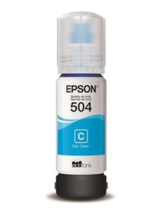 Botella de Tinta Cian Epson T504 Epson T504220-AL EcoTank, C13T504220-AL