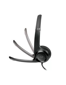 Audífonos con Micrófono Logitech USB-A H390 headset alámbrico para PC, negro 981-000014