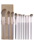 ZOREYA WG-1203-500 Juego de brochas de maquillaje 12 en 1, brocha para herramientas de maquillaje, especificación: brocha de m