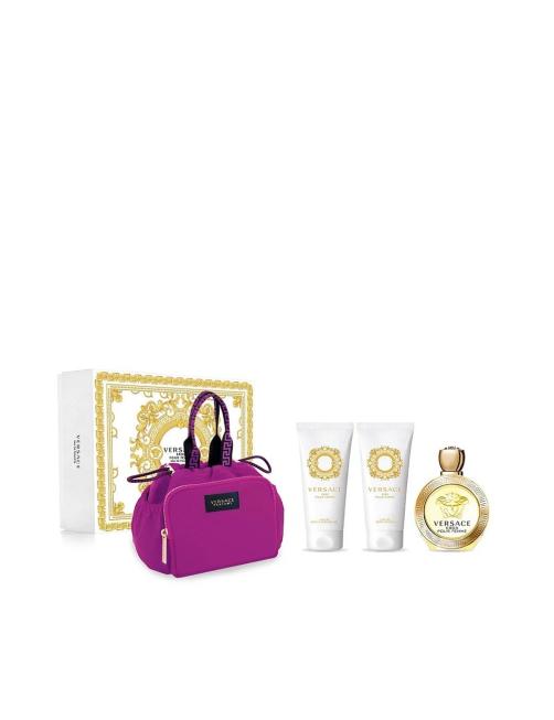 Perfume Original Versace Eros Pour Femme Edt 100Ml+Sg 100Ml+Bl 100Ml+Bolso