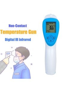 Termómetro infrarrojo, digital LCD sin contacto corporal, portátil, 