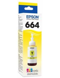 Epson T664 - Amarillo - original - recarga de tinta - para Epson L380, L386, L395, L495; EcoTank ET-2600, 2650, L1455, L396, L60