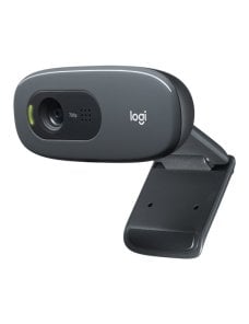 Webcam Logitech HD C270 con Micrófono, 1280 x 720 Pixeles, USB 2.0, Negro