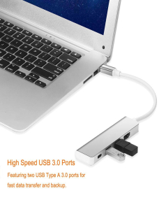 Hub 4 en 1 tipo C con adaptador HDMI USB 3.0 para MacBook Hub Periféricos de computadora USB USB tipo C HDMI para MacBook Pro 