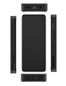 S90 DLP Android 9.0 1GB + 8GB 4K Mini proyector inteligente WiFi, enchufe de alimentación: enchufe del Reino Unido (negro)