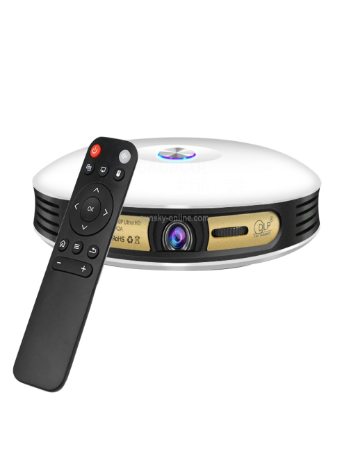 CACACOL ITC-DO8 220LM WiFi Smart 1280 * 800 DLP DMD LED Proyector portátil con control remoto, Android 6.1, MSD6A628 Quad Core