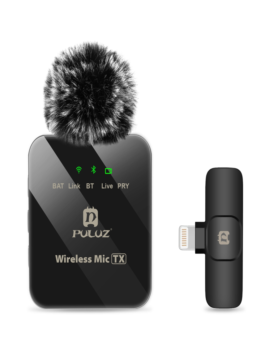 Micrófono Lavalier inalámbrico para iPhoneiPad Mini micrófono de