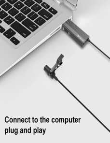 PULUZ-USB-Clip-on-Microfono-de-solapa-con-cable-Microfono-de-grabacion-Lavalier-Microfono-de-condensador-silencioso-Negro-PU618B