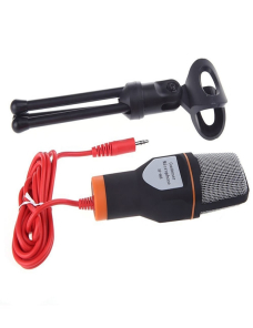 Micrófono de voz de computadora SF-666 con cable de adaptador Anclaje de teléfono móvil micrófono con cable con bracketcket
