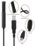 Yanmai SF-558 Mini micrófono de grabación de condensador estéreo de estudio USB profesional, longitud del cable: 15 cm (negr
