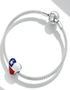 S925-Sterling-Silver-Heart-Bandera-chilena-perlas-de-bricolaje-Pulsera-Collar-Accesorios-EDA0022169