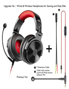 OneOdio-Pro-M-Auriculares-con-cable-de-anclaje-para-juegos-con-Bluetooth-negro-y-rojo-TBD0561086301