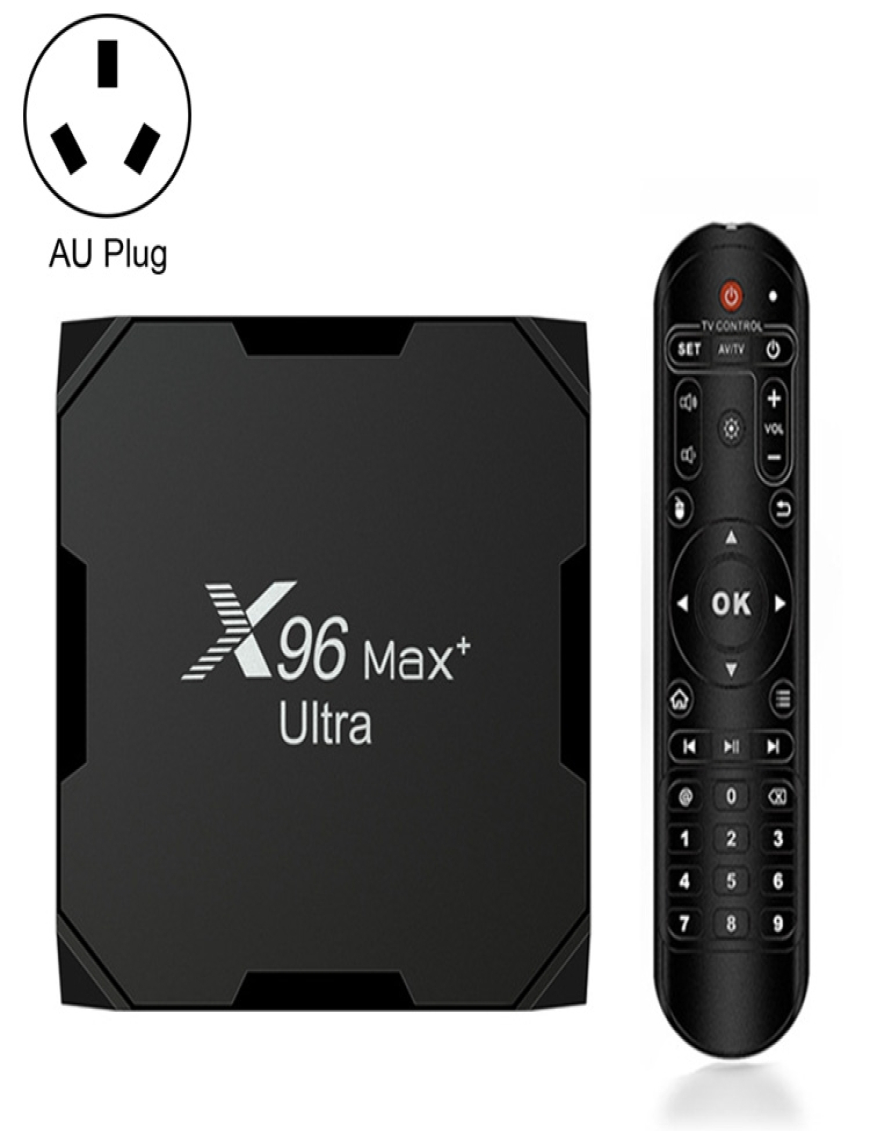 X96 MAX+ Ultra 4GB+ 32GB Amlogic S905X4 8K Smart TV Box Android 11.0 Media  Player, Tipo de enchufe: Au Plug