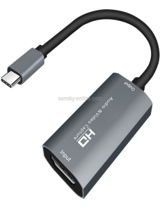 Z29A-HDMI-Hembra-a-USB-C-Type-C-Male-Video-Audio-Capture-Box-Gris-TT8427