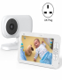 SM70 7 pulgadas 720 x 1080P Monitor inalámbrico para bebés Monitor de temperatura de la cámara Audio de 2 vías Enchufe del 