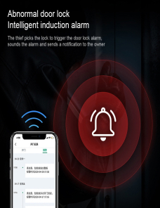 Smart Wifi Anti-Theft Fingerprint Password Lock Teléfono móvil Control remoto Cerradura de puerta electrónica Cerradura de t