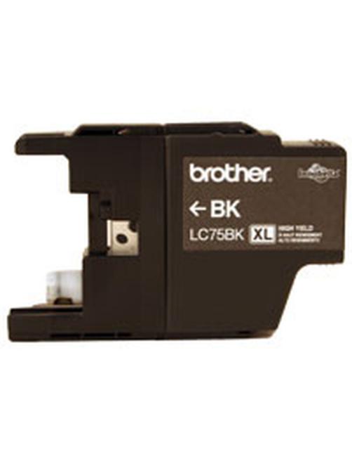 Brother LC75BK - Alto rendimiento - negro - original - cartucho de tinta - para Brother MFC-J280, J425, J430, J435, J5910, J625,