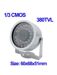 13-CMOS-Color-380TVL-30-LED-Mini-camara-impermeable-plateado-S-SPC-0716