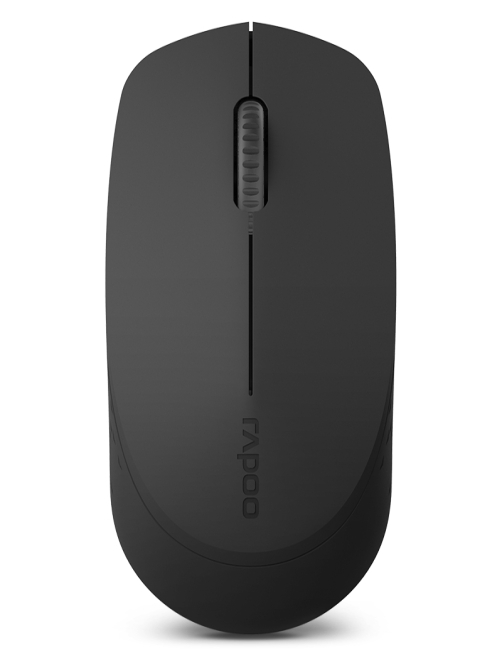 Rapoo M100G 2.4GHz 1300 DPI 3 botones Office Mute Home Pequeño ratón inalámbrico portátil con Bluetooth (gris oscuro)
