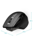 Rapoo MT750 Pro 3200 DPI Bluetooth Wireless Mouse Gaming Laptop Ratón de mano grande, compatible con carga inalámbrica Qi (ne