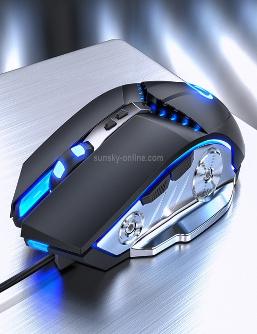 YINDIAO-G3PRO-3200DPI-4-modos-Ajustable-7-teclas-RGB-Light-Silent-Wired-Gaming-Mouse-Negro-KB7669B
