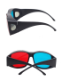 Gafas 3D azules rojas Gafas de visión 3D enmarcadas anaglifo para juegos Película estéreo Gafas dimensionales Gafas de plás
