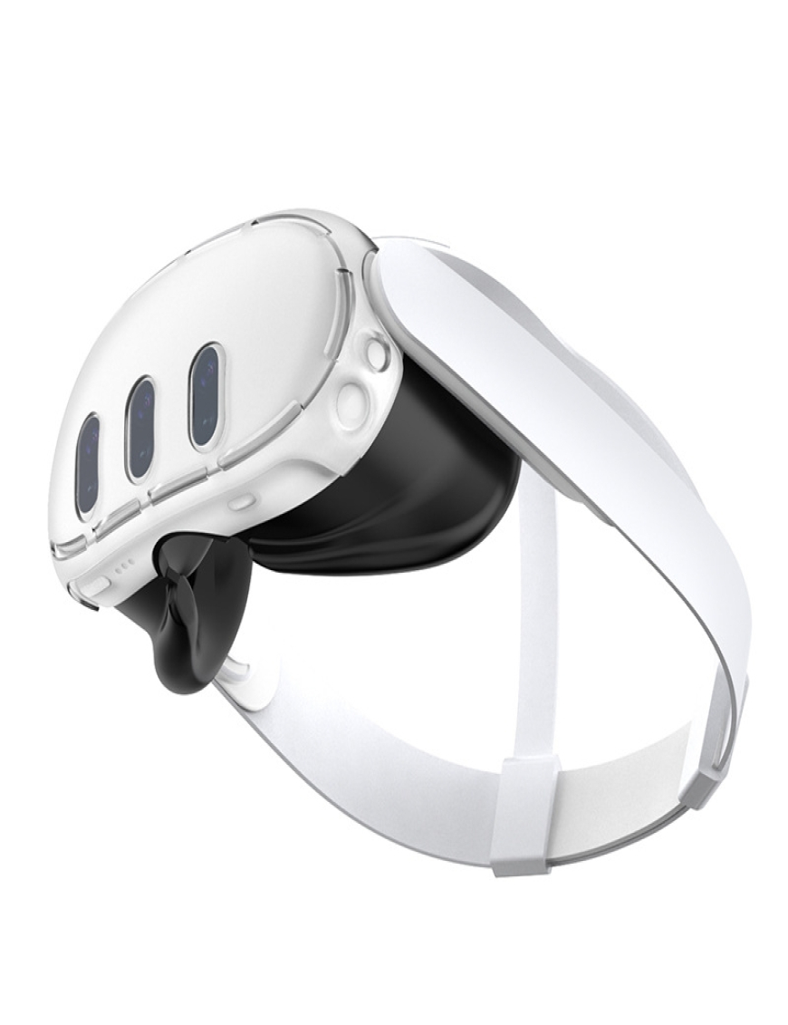 Funda transparente antiarañazos para el casco de realidad virtual Meta Quest  3 - Maison Du Drone