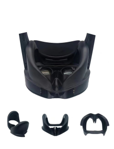 Para Mate Quest Pro Eye Mask Bloqueo de luz Reemplazo magnético Cubierta de silicona para ojos Accesorios VR (Negro)