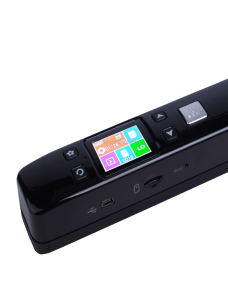 Escáner de mano portátil de documentos móviles de doble rodillo iScan02 con pantalla LED, compatible con 1050DPI / 600DPI / 