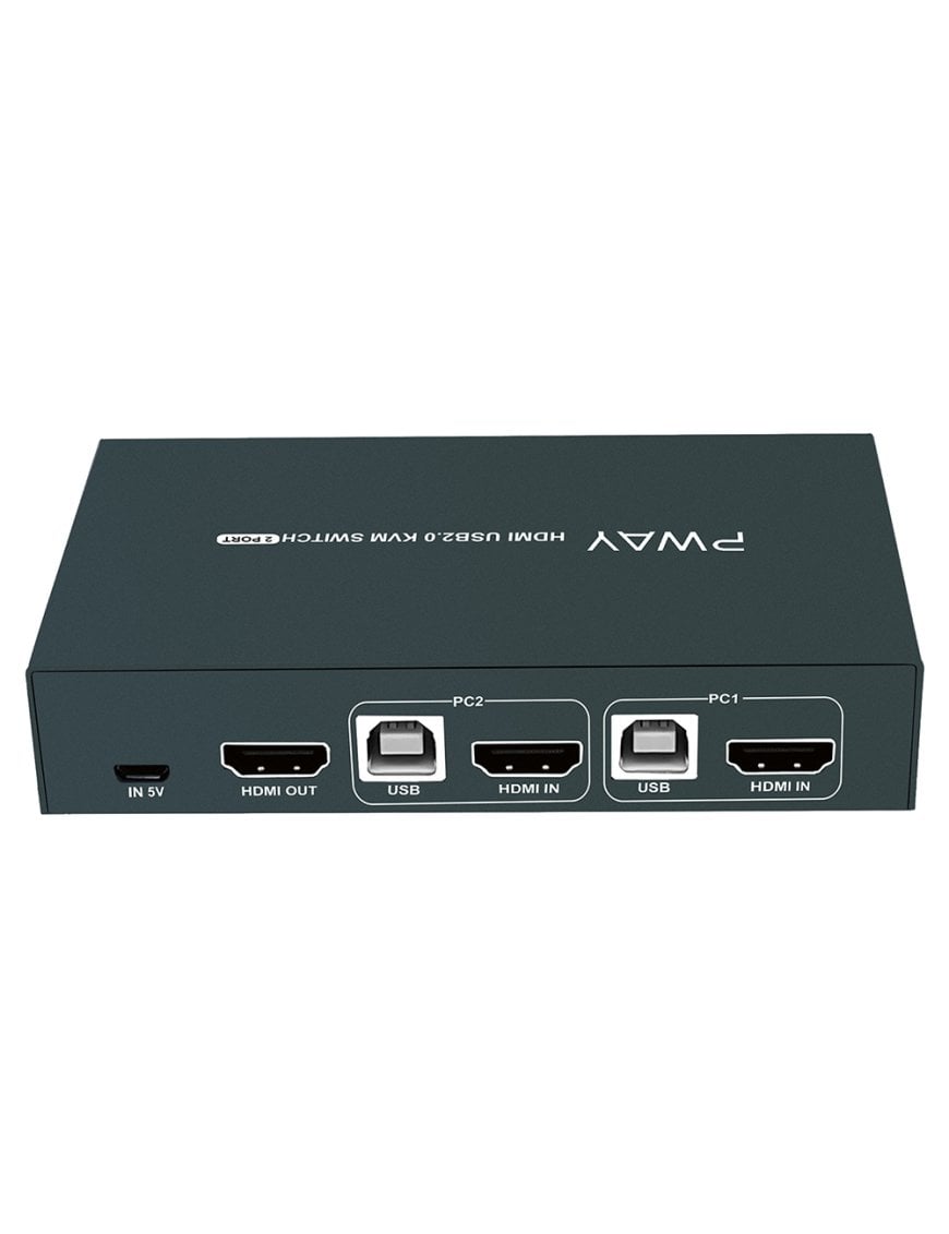 Pway Pw S7201h 2 En 1 Salida Hdmi Kvm Switch 4k Hd Cortador De Pantalla De Vídeo 1345