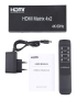 HDMI 4x2 conmutador / divisor de matriz con controlador remoto, soporte ARC / MHL / 4KX2K / 3D, 4 puertos Entrada HDMI, 2 puert