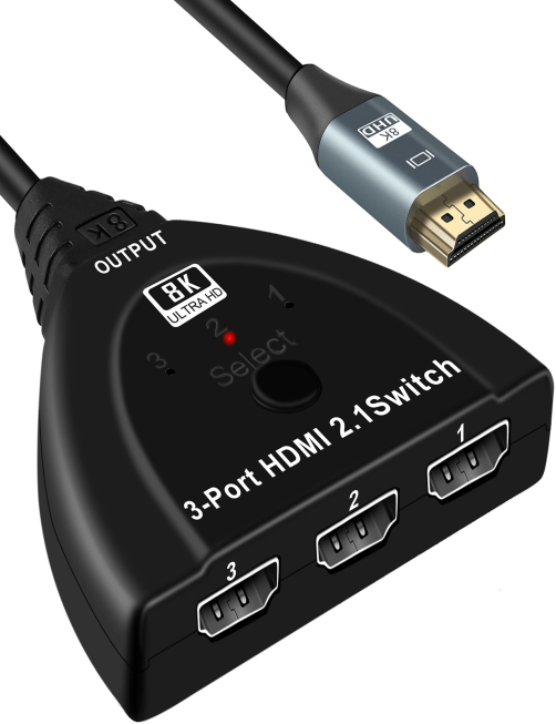 Caja-selectora-de-conmutador-HDMI-8K-de-3-puertos-con-cable-flexible-negro-PC7881B