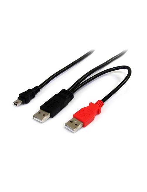 Cable 1 8m Mini B a USB A en Y - Imagen 1