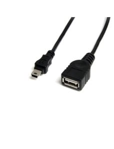 Cable 30cm Mini USB M a USB H - Imagen 1