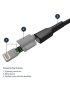 Cable 2m USB a Lightning MFi Negro - Imagen 3