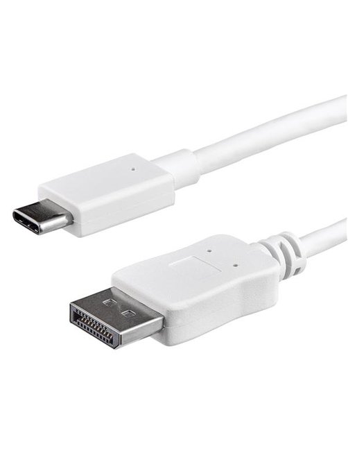 Cable 1m USB-C a DisplayPort 4K60 Blanco - Imagen 1