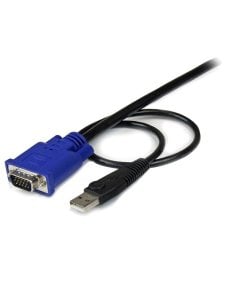 Cable 1 8m KVM VGA USB 2 en 1 - Imagen 2