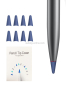 8-PCS-antideslizante-mudo-resistente-al-desgaste-cubierta-de-punta-para-M-pencil-Lite-azul-FSP0065L