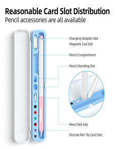 Para-Apple-Pencil-12-Adaptador-de-pluma-de-capacitancia-Caja-de-almacenamiento-de-accesorios-Crescent-White-TBD0603863301C