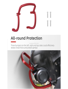 Sunnylife FV-Q9353 Gimbal Bumper Anti-Collision Aluminio protector de protector de aleación para el parachoques para DJI FPV (