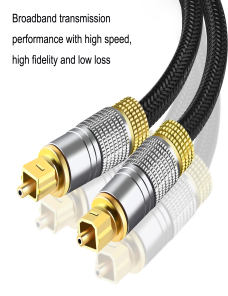 CO-TOS101 Cable de audio de fibra óptica de 10 m Amplificador de potencia de altavoz Cable de señal cuadrado a cuadrado de au