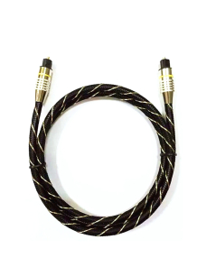 EMK HB/A6.0 Interfaz SPDIF Cable de fibra óptica de audio digital de alta definición, longitud: 15 m (neto blanco y negro)